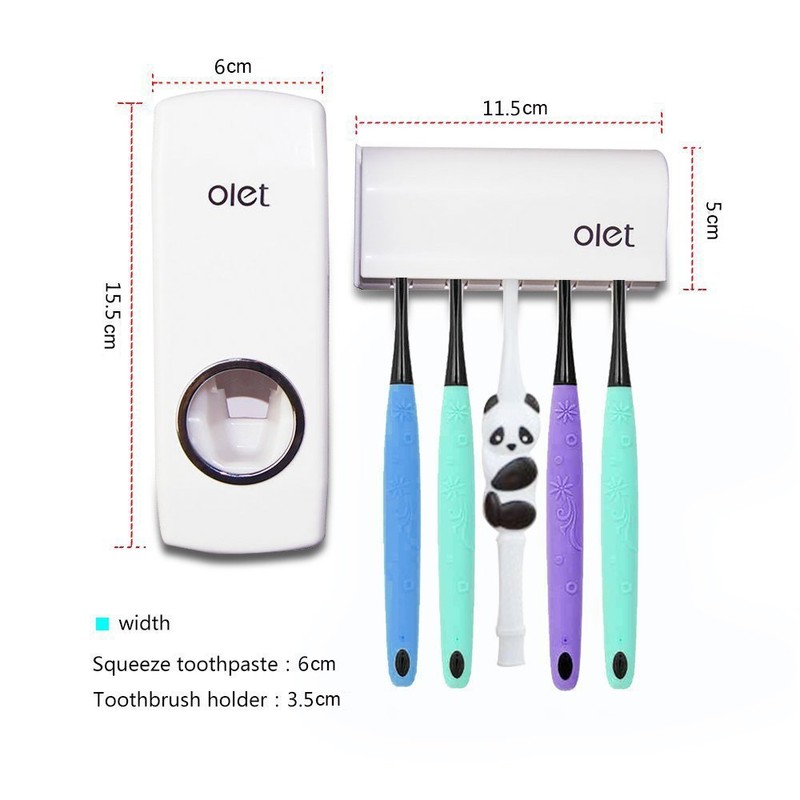 TOWOMO Olet Automatic Toothpaste Dispenser, Toothpaste Squeezing and Tooth Brush