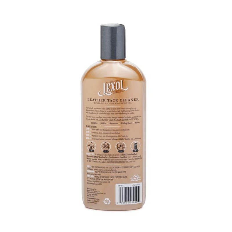 Lexol Leather Cleaner, for use on Apparel, Furniture, Auto Interiors,