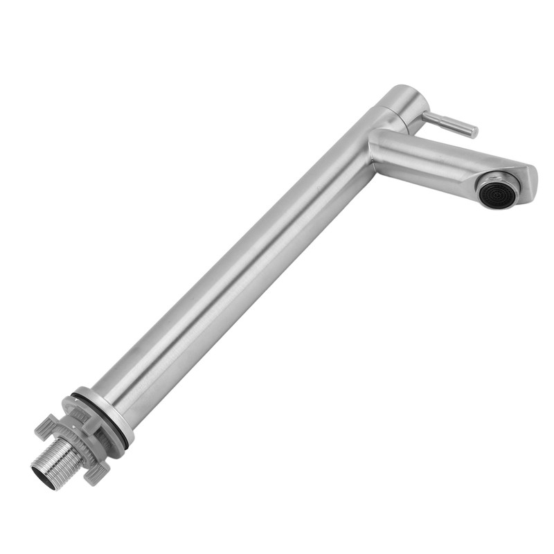 Single Cold Water Kitchen Faucet Stainless Steel Single Hole Bathroom