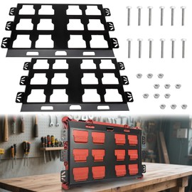 Packout Mounting Plate Compatible with Milwaukee Packout Toolbox for Tool Storage and Organization System, Metal Mounting Base Toolbox on Wall or Floor