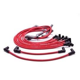 Ford Juego de Cables de Bujía Núcleo Espiral M-12259-R460, 9 mm, Rojo, 45°, para Big Block Ford
