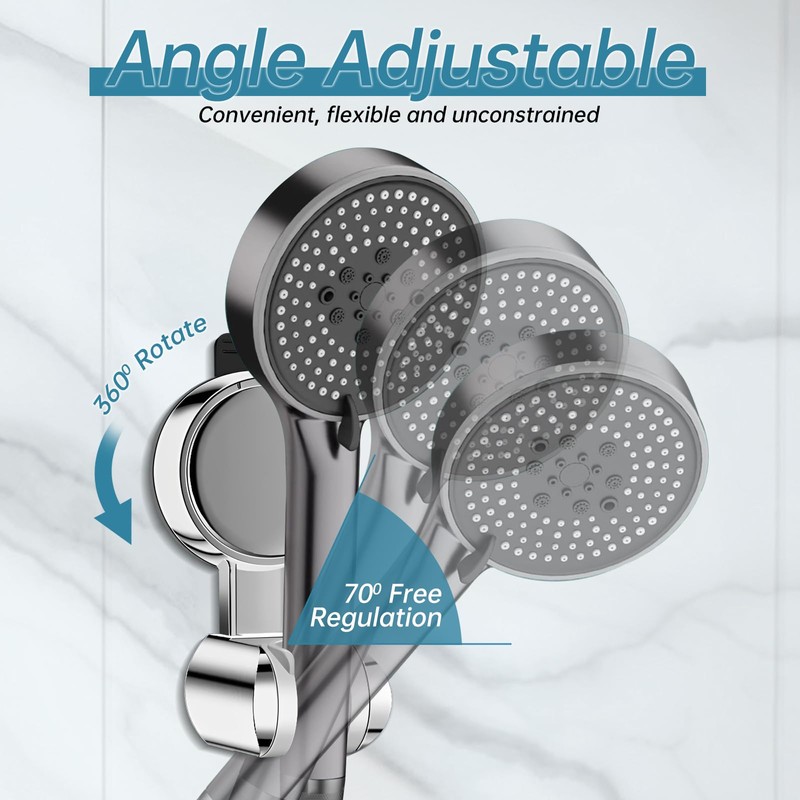 Shower Head Holder Suction Cup Shower Holder No Drilling Strong