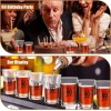 Hushee 100 Pcs 60th Birthday Shot Glasses Bulk, 1.4oz Cheers