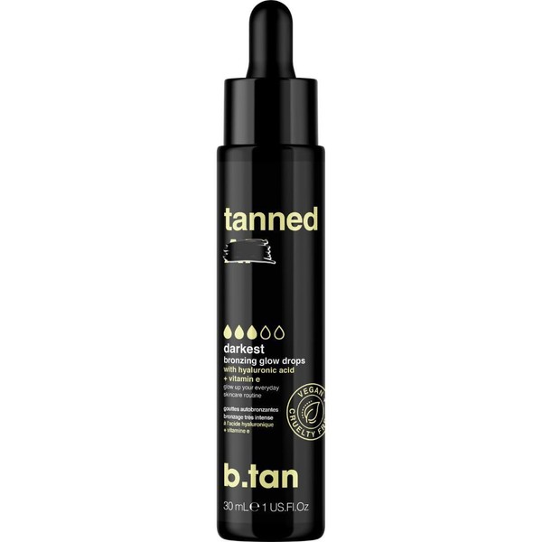 b.tan Darkest Self Tanning Drops for Face & Body |