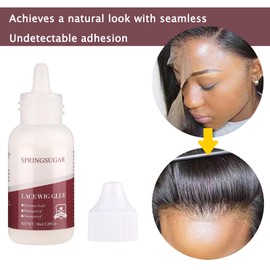 Wig Glue + Lace Wig Glue Remover Kit, Waterproof Strong Hold Wig Glue Kit, Lace Glue for Front Lace Wig 1.7OZ, Lace Glue Remover for Tape in Extension