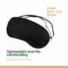 MJIYSGS 3pcs Comfortable Soft Sleep Eye Mask Shade Cover Lightweight