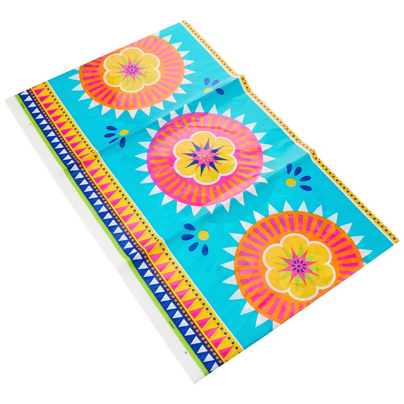 Boho Fiesta Rectangular Plastic Table Cover (137cm x 213cm) -