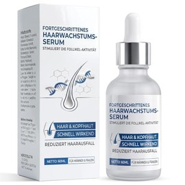 Hair Growth Serum, Highly Effective Hair Loss Agent with Biotin & Natural Extracts, Reactivates Hair Follicles & Promotes Fuller Hair, For Men and Women, 60 ml