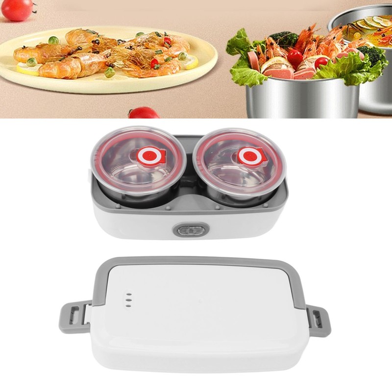Self Cooking Lunch Box Leakage Proof 2 Stainless Steel Inner