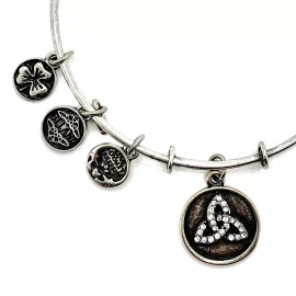 Solvar Celtic Irish Charm Adjust Bangle Bracelet Trinity Knot Ireland Shamrock Claddagh