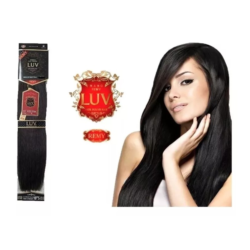 LUV Media Extension Cabello Luv Remy 100% Humano Remy 18pLG