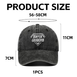 1 Piece Cotton Baseball Cap, Retro Peaked Cap, Breathable Sun Protection Visor, Adjustable Sports Hat, Gift Baseball Cap for Men Black
