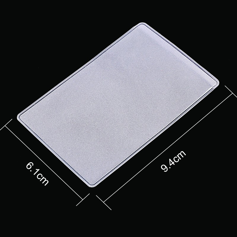 100 Pieces Plastic ID Credit Card Holder Vertical Business Card
