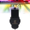 Nozzle Hot End Kit, Removable Steel Nozzle, Brass Heating Block