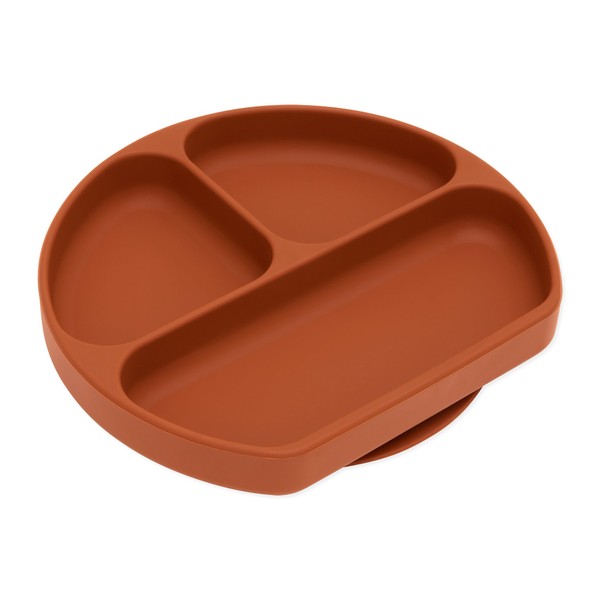 Bumkins Silicone Grip Dish | Clay