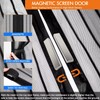 Magnetic Screen Door for Tall Doors, Durable Mesh with Magnetic