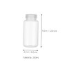 ABOOFAN 8Pcs Transparent Leakproof Plastic Reagent Bottles Caps for Lab
