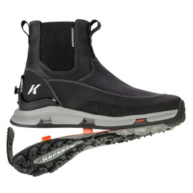 Korkers Women's Alpine Chelsea w/TrailTrac Sole Snow Boot, Black, 8