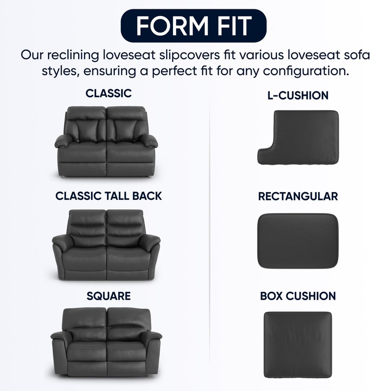 PAULATO BY GA.I.CO. Recliner Loveseat Cover - 2 Seater Recliner