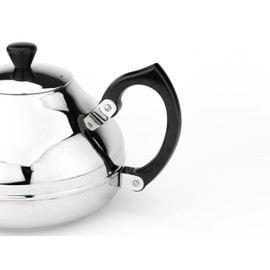Bredemeijer Ceylon 1.25L, Black Fittings, Stainless Steel Silver, 15.4 x 24.8 x 12.9 cm