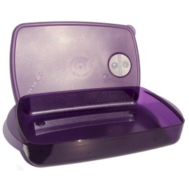 Tupperware Rock N Serve - Plato rectangular para microondas, 6 tazas, amatista