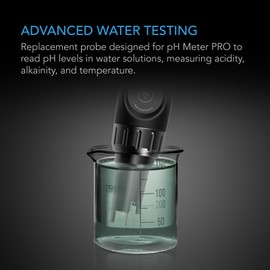 AC Infinity Replacement Probe for Hydroponic Meter PRO Kit, Measures Acidity, Alkalinity, Temperature, EC, TDS, & Salinity with ±0.01 pH Accuracy, Water Hydroponics Plants, Gardening, Aquariums, Pools