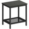 KAAPSAM Outdoor Side Table with Storage, 2-Tier Patio End Tables