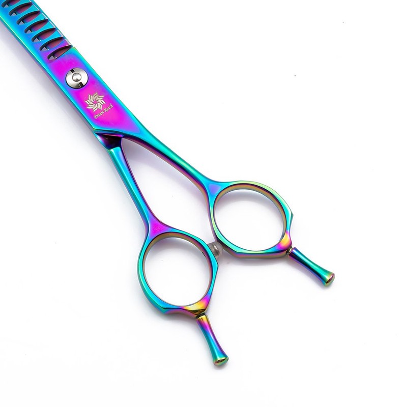 6.5"/8.0'' Professional Chunker Shear Twin Tail Downward Curved Pet Grooming