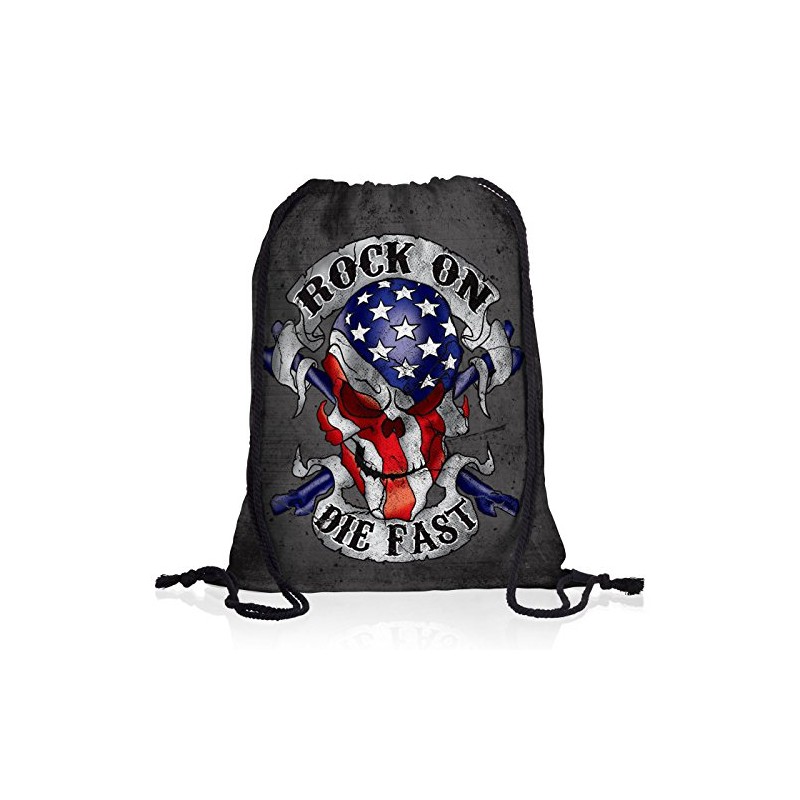 style3 USA Rock On The Fast Backpack Bag Gym Bag