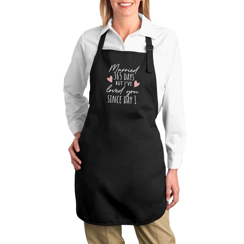 Fabulous Premium-Küchenschürze Schwarz Married 365 Days But Loved You Since