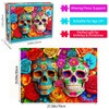 Puzzle 1000 Pieces Adult Puzzle Colourful Tile Game Colourful Flowers