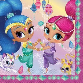 Unique Shimmer and Shine Luncheon Paper Napkins - 6.5" x 6.5", 16 Pcs