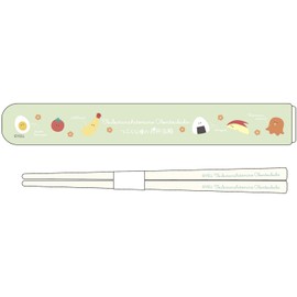 OSK HS-11 Eyed Lunch Box, Pull Lid and Chopsticks Case Set, 6.5 inches (16.5 cm), Made in Japan, Dishwasher Safe, Sliding, Antibacterial, Stylish, Cutlery, Unisex, Kids, Adults, Students