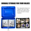 Cash Box with Money Tray, Parrency Small Money Box with