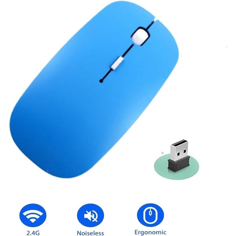 Wireless Mouse,Slim Portable Wireless Mouse for Laptop DPI Optical with