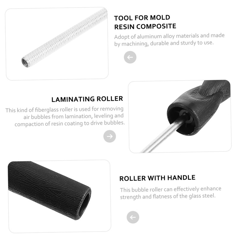 SHINEOFI Bubble Roller Tool Fiberglass Laminating Tool Quick Release Bubble