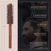 lampox Men's Round Brush, Beard Brush, Beard Comb, Hair Brush