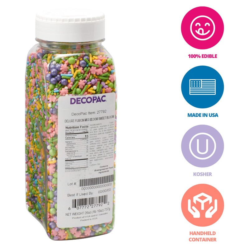 DECOPAC Bloom Sweet Bloom Deluxe Fusion Mix, 26oz, Fancy Candy