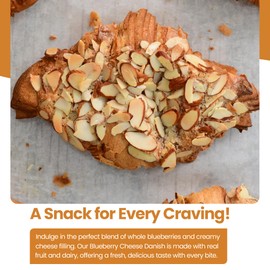 Almond Croissant - Bakery fresh - Breakfast Pastries - Individually Wrapped Croissants - Real Pastry - Perfectly cooked - taste simply fresher (3.2oz - 90g) (Pack of 12)