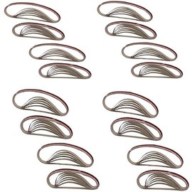 50pc 10mm x 600mm Sanding Belts for Long Reach Air Sanders Grinding