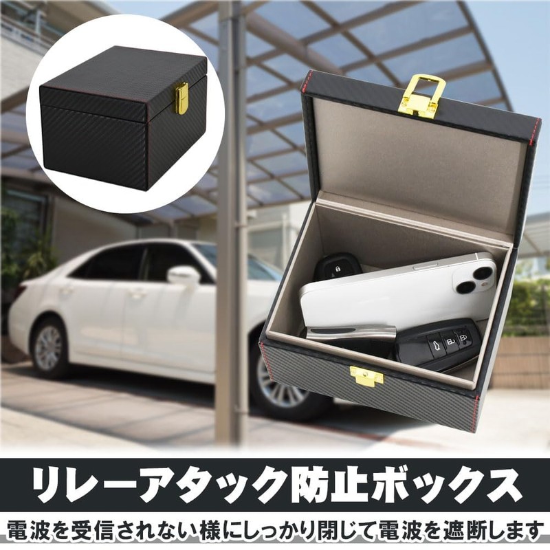 Relay Attack Prevention Box, Radio Signal Blocking, Anti-Theft, Key, Car,