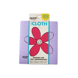 Skoy Cleaning Bundle - Cloth, Scrub, Blue Towel and Sink Holder – Environmentally Friendly, Kitchen & Household Use, Plastic-Free Packaging, Great Gift Idea!