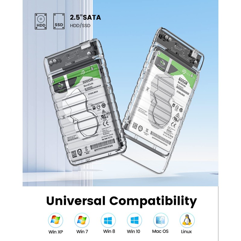 ORICO 2139C3-V1-CR 2.5 Inch HDD Case, USB C to SATA