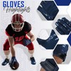 ROLANCIO Football Gloves (Navy Blue, Small)