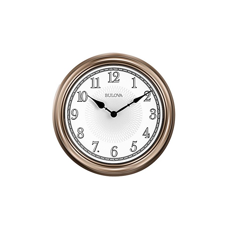 Bulova C4826 Light Time Wall Clock, Champagne