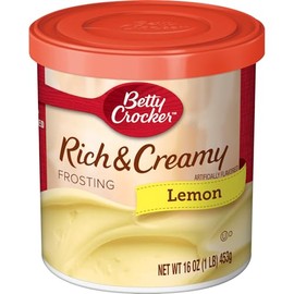 Betty Crocker Rich and Creamy Lemon Frosting 16 oz (Pack of 6)