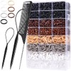 TsMADDTs Pequeñas Gomas Elásticas para El Cabello, 2000 Unidades de