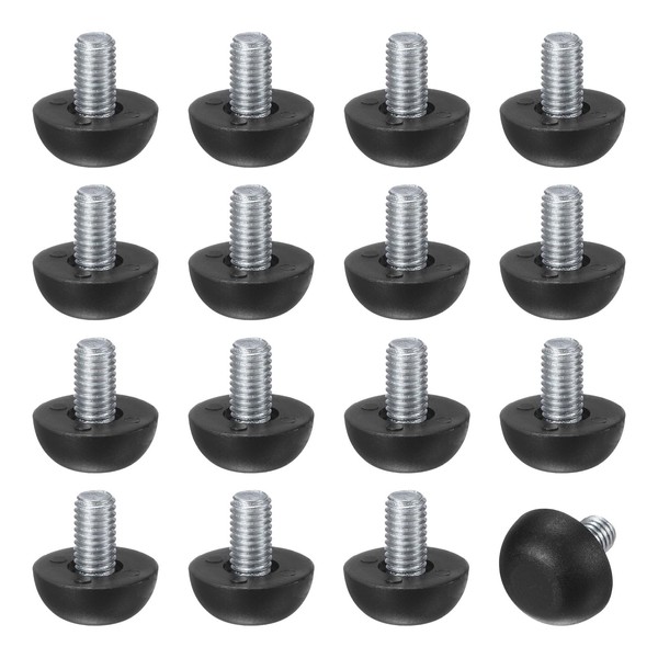 M METERXITY 16-Pack Furniture Feet, M8 Thread Adjustable Furniture Levelers,