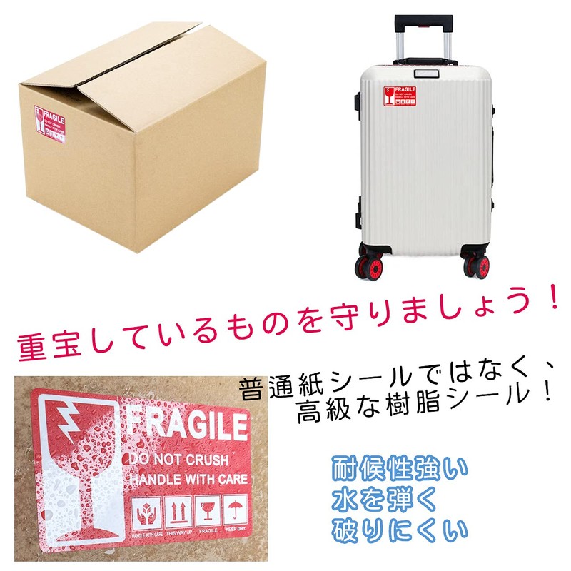 Handling Precautions: Signs, Luggage Tags, Labels, Stickers, 3.9 x 2.4