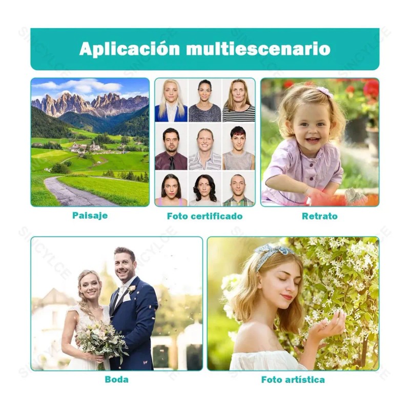 ECOZENDSY 100 Hojas de Papel Fotográfico Glossy A4 200g Brillante
